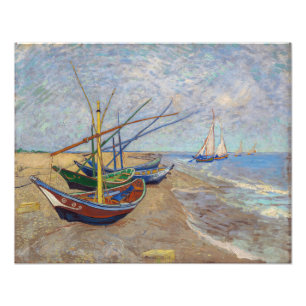 Foto Vincent van Gogh - Barcas de Pesca en la Playa