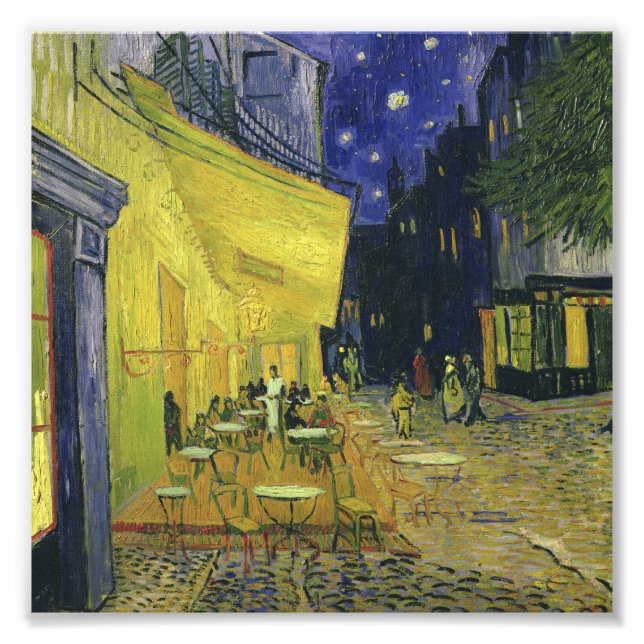 Foto Vincent van Gogh - Cafe Terrace de noche (Frente)