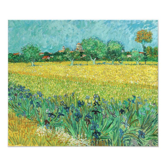 Foto Vincent van Gogh - Campo con irlandeses cerca de A (Frente)