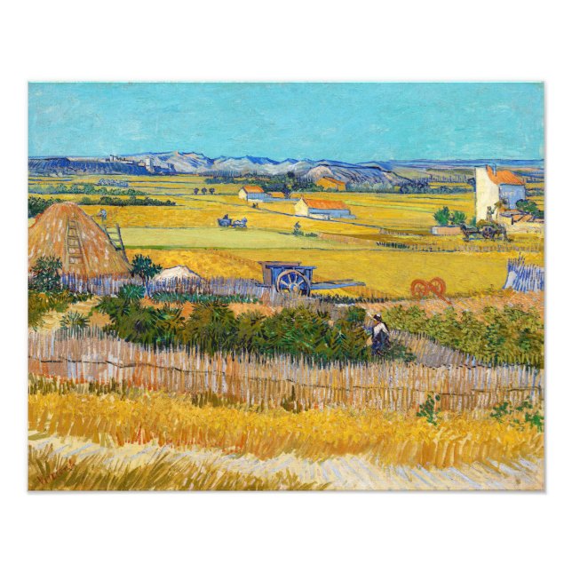 Foto Vincent van Gogh - Cosecha en La Crau (Frente)