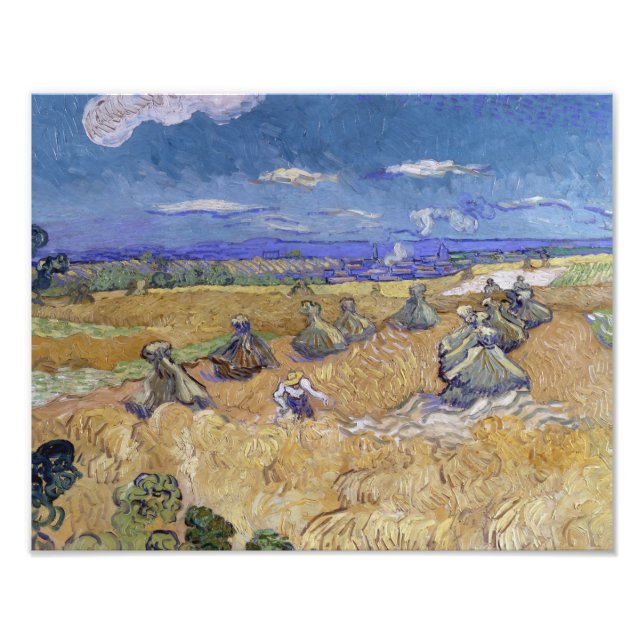 Foto Vincent van Gogh - Cuestas de trigo con pañal (Frente)