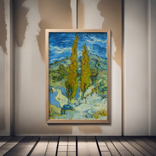 Foto Vincent Van Gogh, dos álamos en los Alpilles