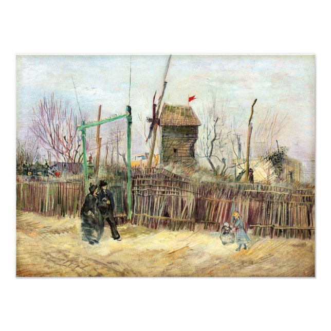 Foto Vincent van Gogh - Escena callejera en Montmartre (Frente)