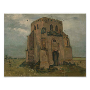Foto Vincent van Gogh - La antigua torre de la iglesia