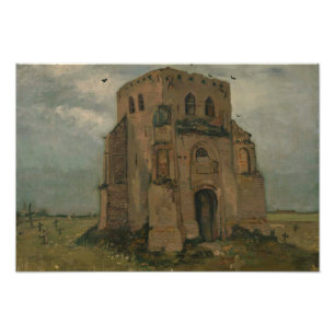 Foto Vincent van Gogh - La antigua torre de la iglesia 