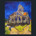 Foto Vincent van Gogh - La Iglesia de Auvers<br><div class="desc">Iglesia de Auvers / l'Eglise à Auvers-sur-oise por Vincent Van Gogh en 1890</div>