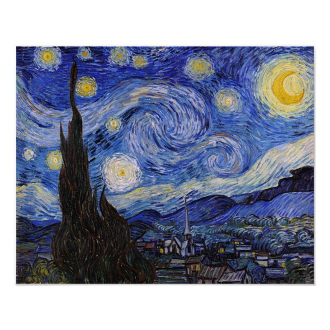 Foto Vincent Van Gogh - La noche estrellada (Frente)