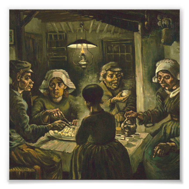 Foto Vincent Van Gogh - Los comedores de patatas Abril  (Frente)