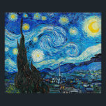 Foto Vincent van Gogh, Noche Starry<br><div class="desc">Noche estrellada,  famosa pintura de Vincent van Gogh</div>