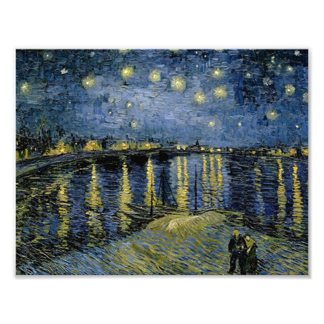 Foto Vincent van Gogh - Noche Starry (Frente)