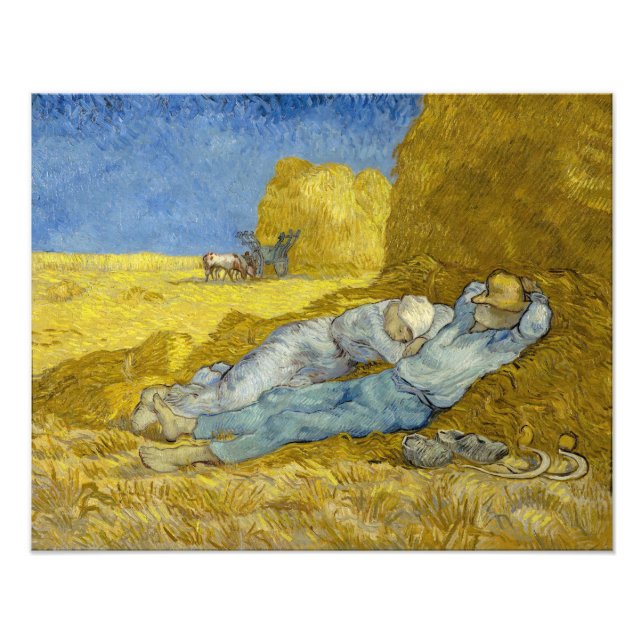 Foto Vincent Van Gogh - Noon, Descanse del trabajo / Si (Frente)