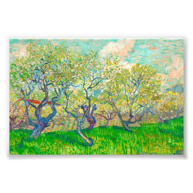 Foto Vincent van Gogh Orchard en Blossom (Frente)