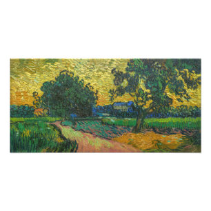 Foto Vincent van Gogh - Paisaje al Crepúsculo