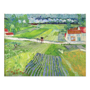 Foto Vincent van Gogh - Paisaje con Carruaje y Tren