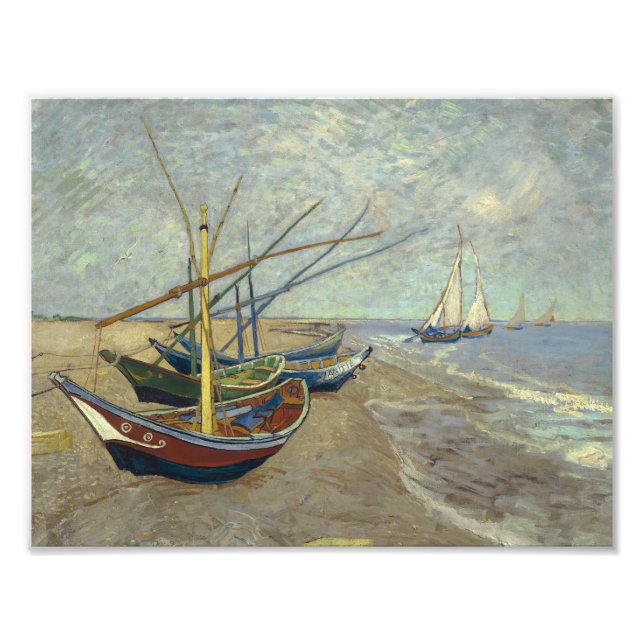 Foto Vincent van Gogh - Pescadores en la playa (Frente)