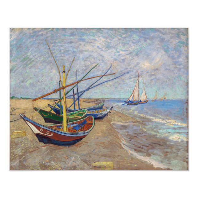 Foto Vincent van Gogh - Pescadores en la playa (Frente)