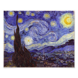 Foto Vincent Van Gogh Starry Night Vintage Bella Artes