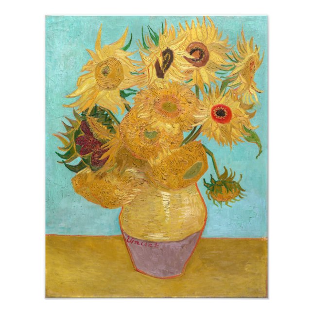 Foto Vincent Van Gogh - Vase con doce girasoles (Frente)
