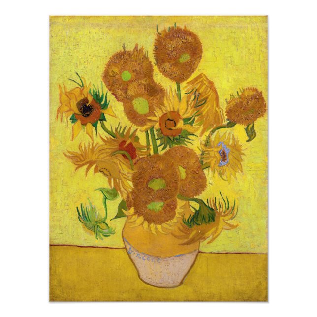 Foto Vincent van Gogh - Vase con quince girasoles (Frente)