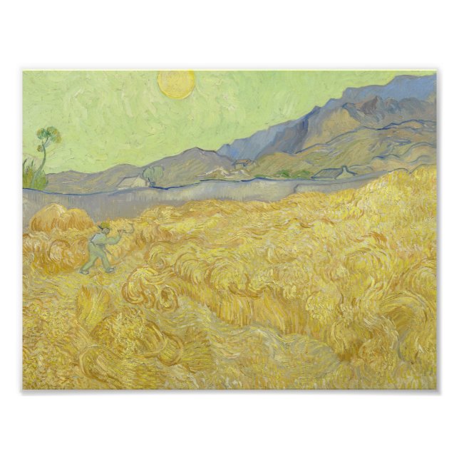 Foto Vincent van Gogh - Wheatfield con un pañal (Frente)
