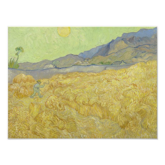 Foto Vincent van Gogh - Wheatfield con un pañal (Frente)