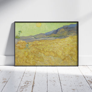 Foto Vincent Van Gogh, Wheatfield Con Un pañal