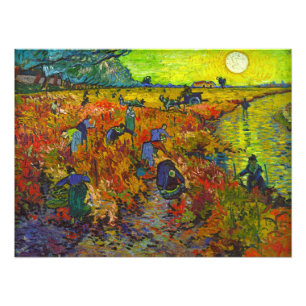 Foto Viñedo Rojo en Arles por Vincent van Gogh