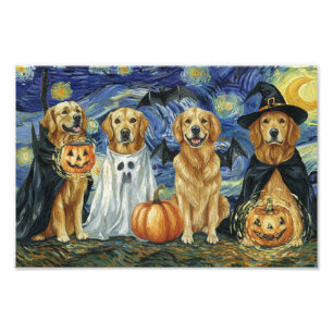 Foto Vino de Halloween Perro Vestido de Bruja Fantasma