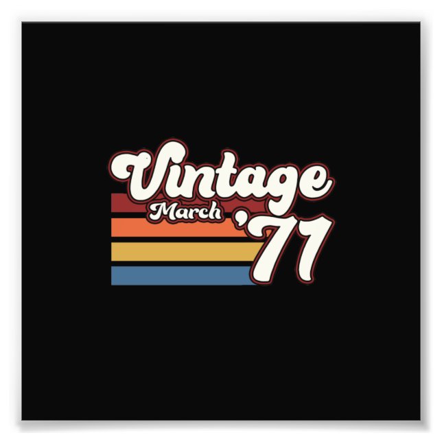 Foto Vintage 1971 50th Birthday March (Frente)