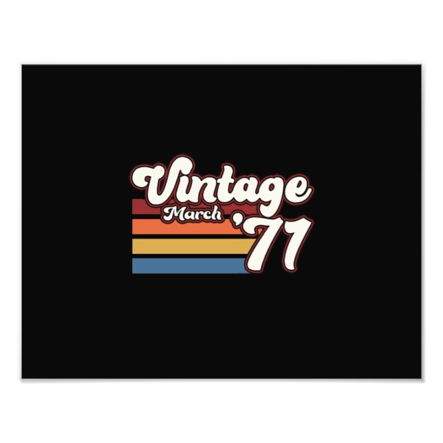 Foto Vintage 1971 50th Birthday March (Frente)
