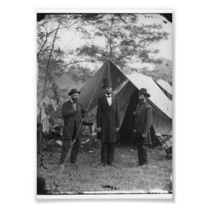 Foto Vintage Civil War Photo de Abraham Lincoln