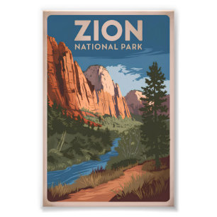 Foto Vintage del Parque Nacional de Zion