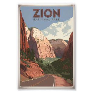 Foto Vintage del Parque Nacional de Zion