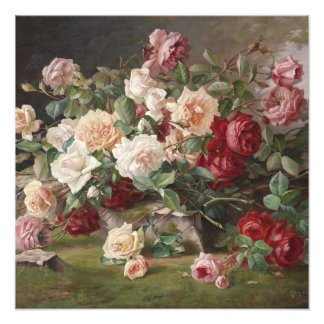 Foto Vintage E. Hariel Rosa Still Life