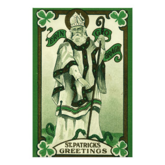 Foto Vintage - Erin Go Bragh - Felicitaciones de San Pa