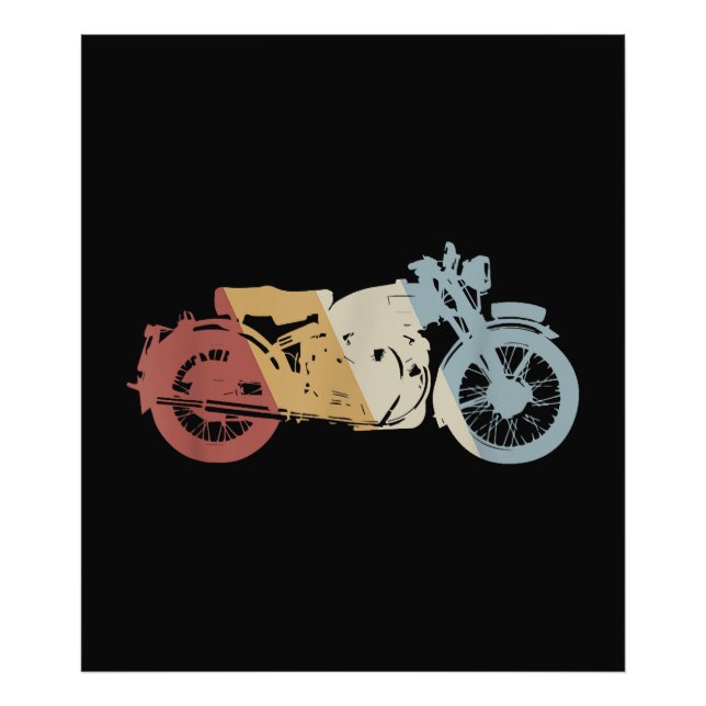 Foto Vintage estilo retro de motocicleta (Frente)