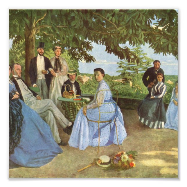 Foto Vintage Frederic Bazille La Reunión Familiar (Frente)