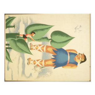 Foto Vintage Jack y el poster de WPA del Beanstalk