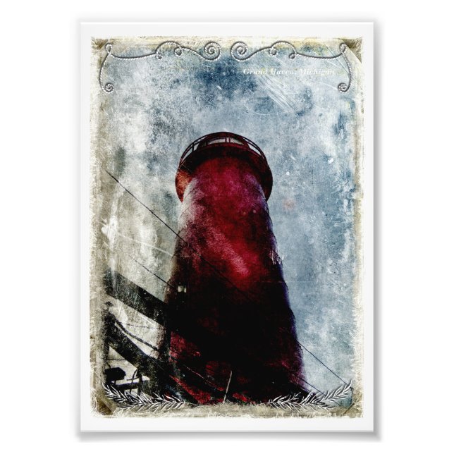 Foto Vintage Lighthouse Close-Up (Frente)