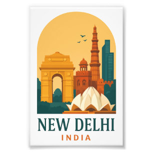 Foto Vintage Nueva Delhi India Viajes – Retro