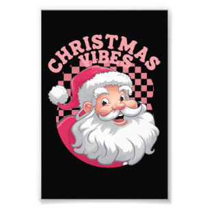 Foto Vintage Retro Santa Rosa Navidad