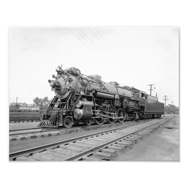 Foto Vintage Southern Railway Ps-4 Steam Locomotive (Frente)