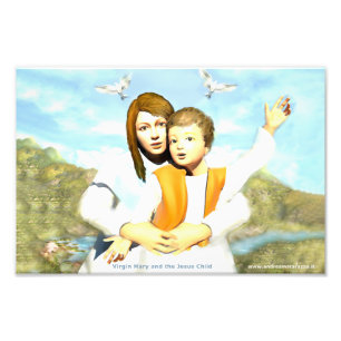Foto Virgen María y el Niño Jesús