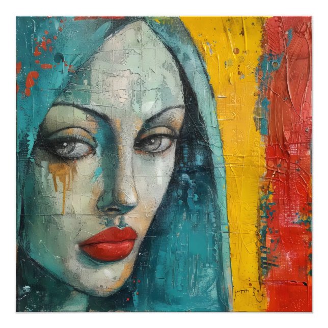 Foto Virgin Mary Street Art (Frente)