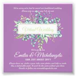 Foto Virtual Wedding Video Chat Live Streaming Invites