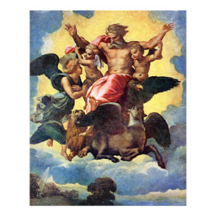 Foto Visión de Ezequiel, pintura de Rafael,