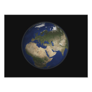 Foto Visión de la Tierra Plena de África, Europa y Medi