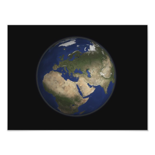 Foto Visión de la Tierra Plena de África, Europa y Medi (Frente)