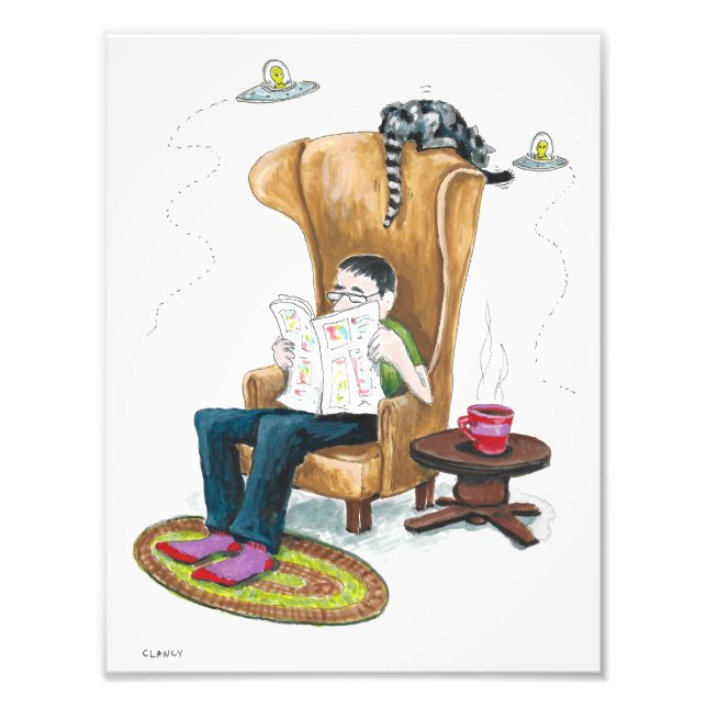 Foto Visita de Alien al espacio de noticias diarias - i (Frente)