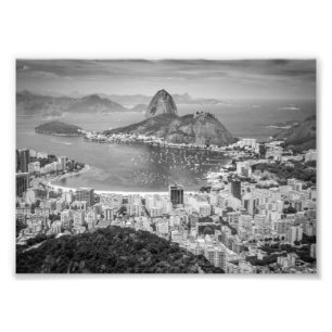 Foto Vista aérea de B&W Rio de Janeiro